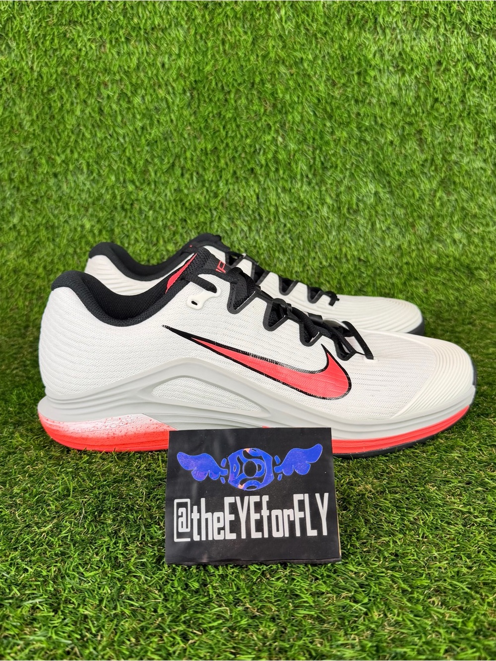 NEW Nike Court Vapor 12 HC Tennis Shoes White Hot Lava IB2534-100 Men’s Size 10
